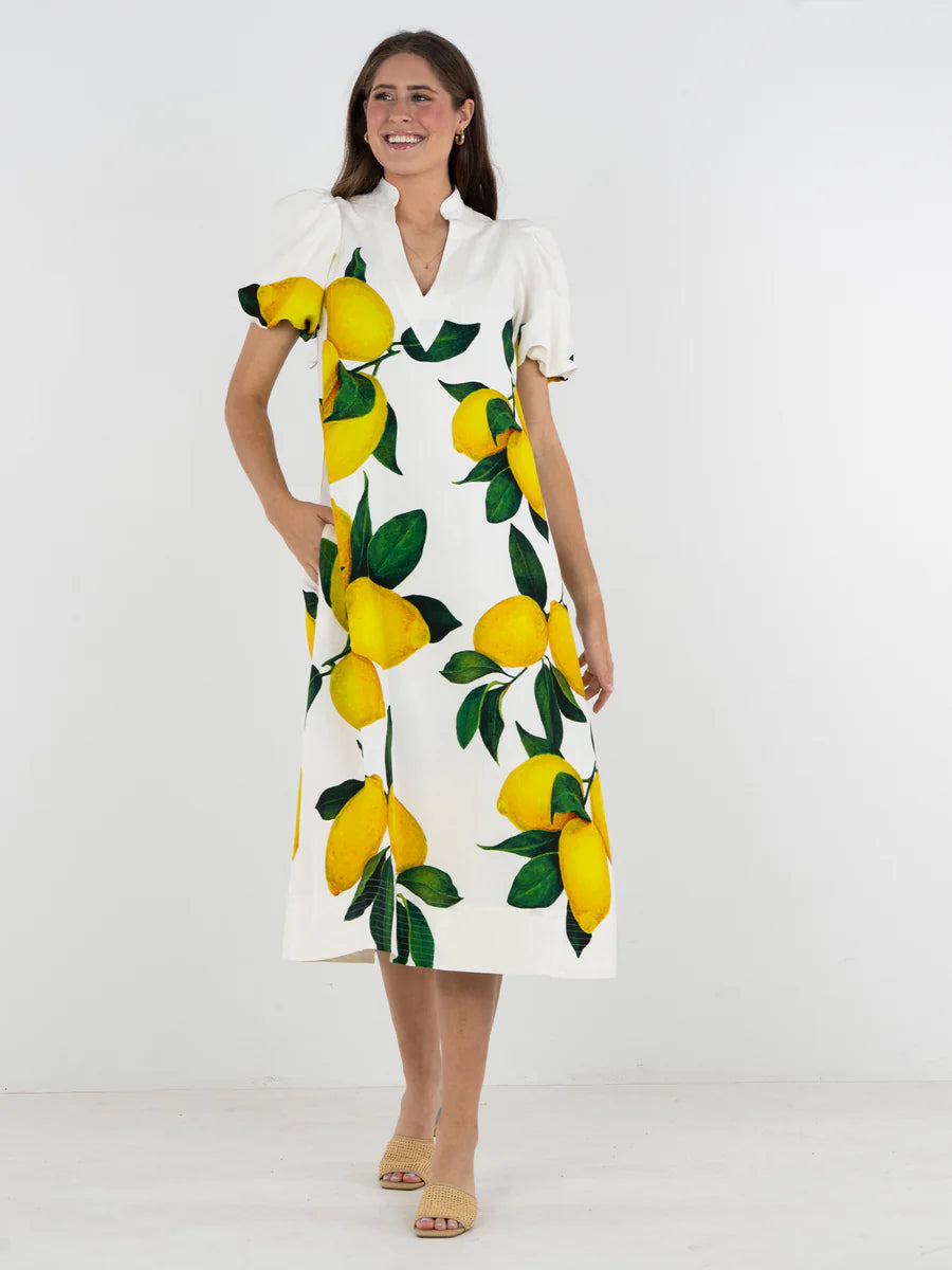 EMILY MCCARTHY Hampton Limone Dress