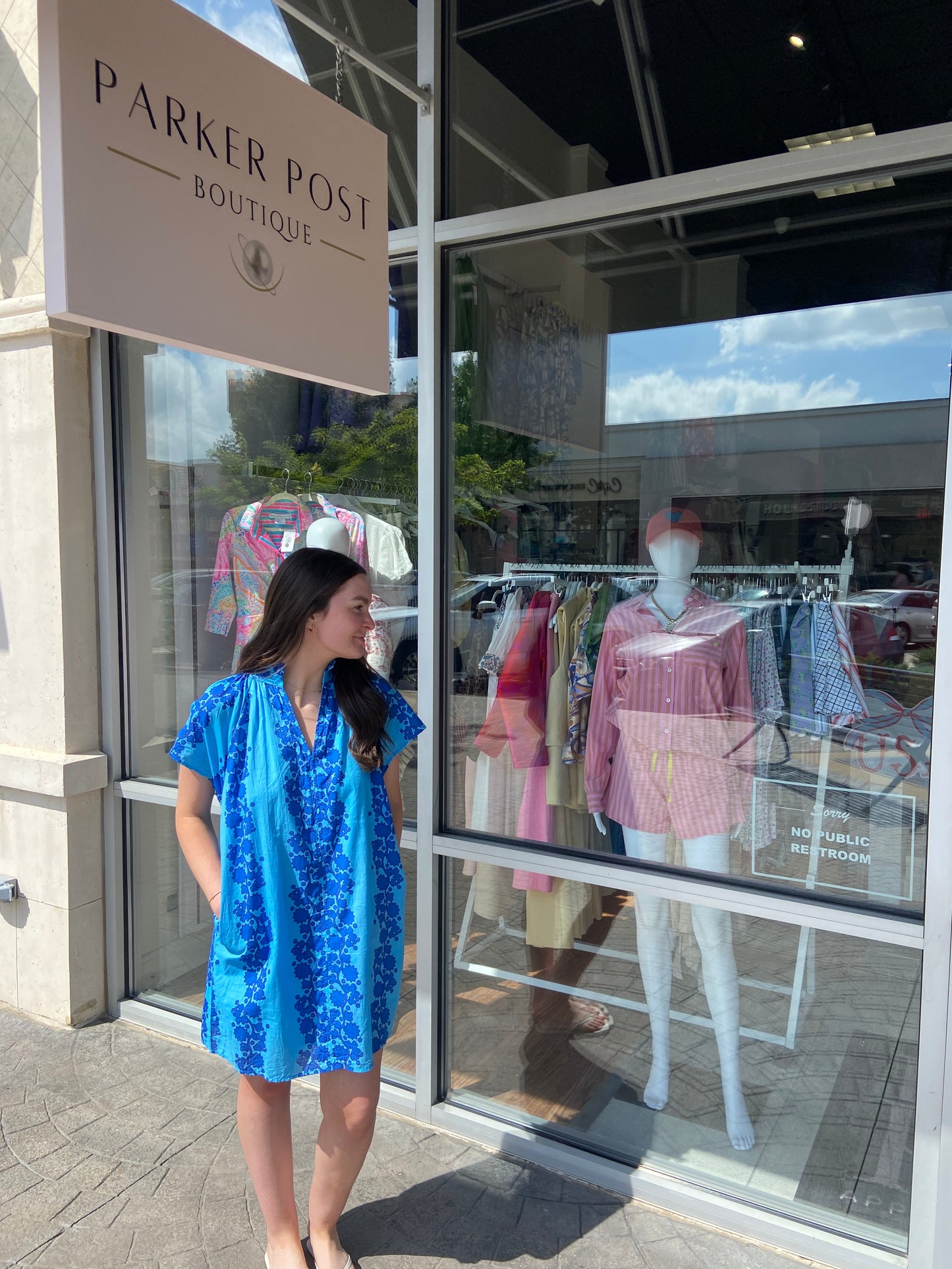 Paula Floral Pattern V-neck Dress