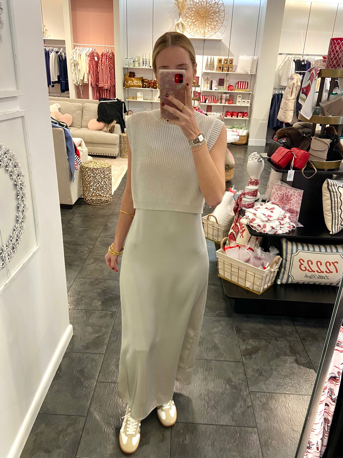 Mercy 2 Pc. Satin Skirt with Vest