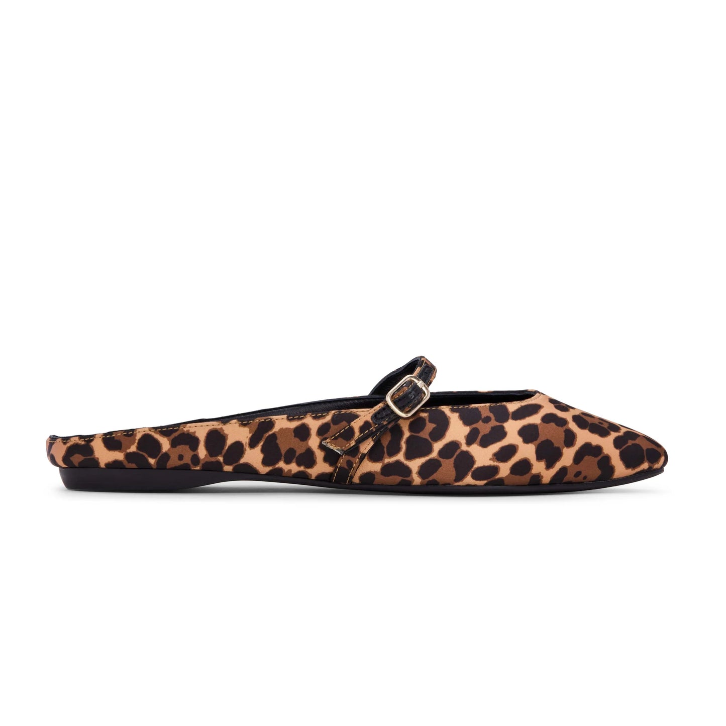 Lily Mule in Leopard Satin