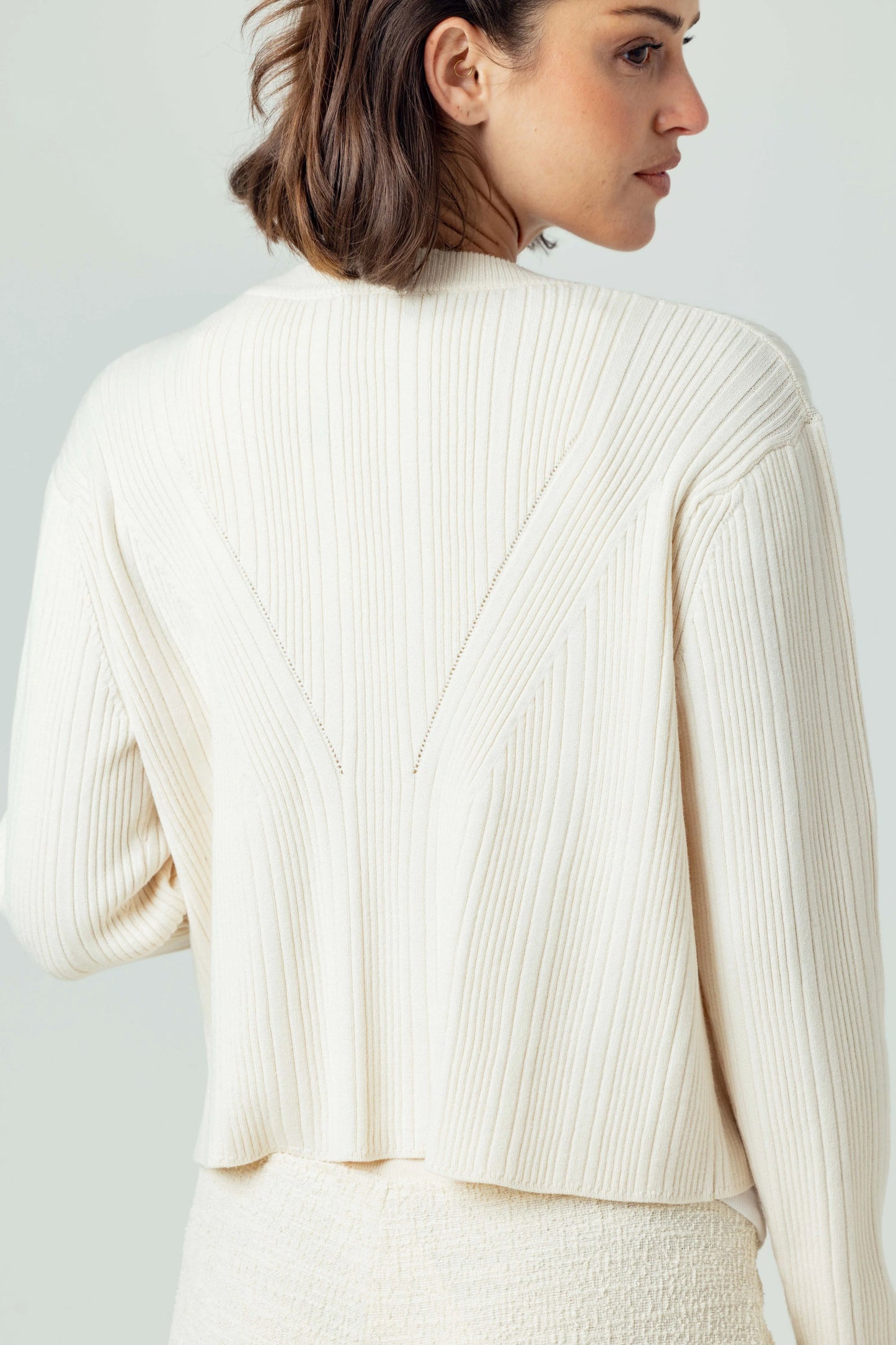 SUNDAYS Cream Nora Cardigan