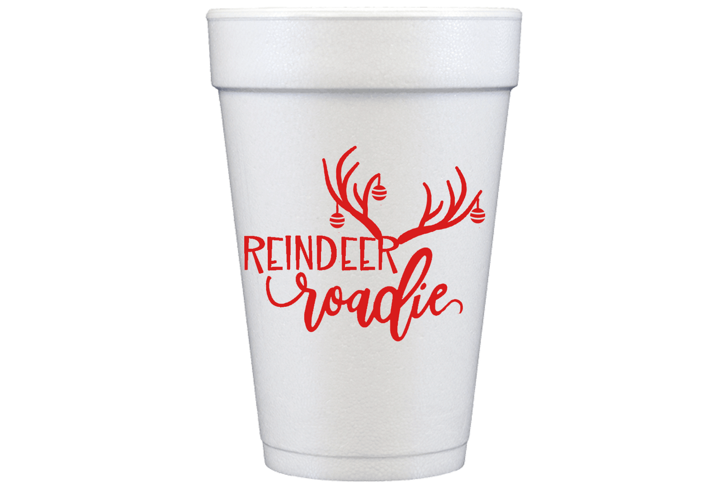 Reindeer Roadie foam cup