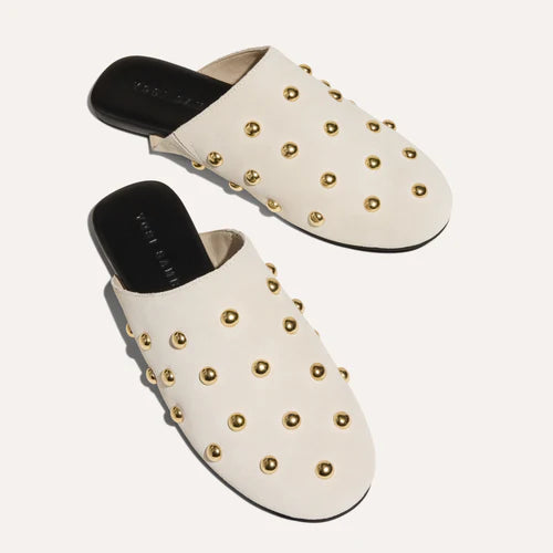 YOSI SAMRA Zoe Cream Slide Shoe