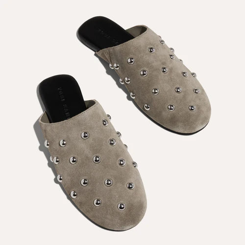 YOSI SAMRA Zoe Taupe Slide Shoe