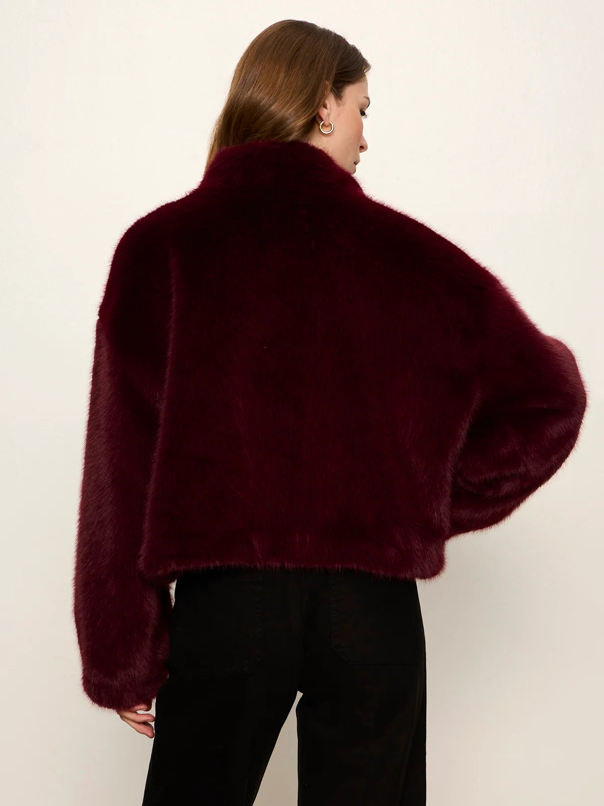 SANCTUARY Bordeaux Everest Fur Bomber