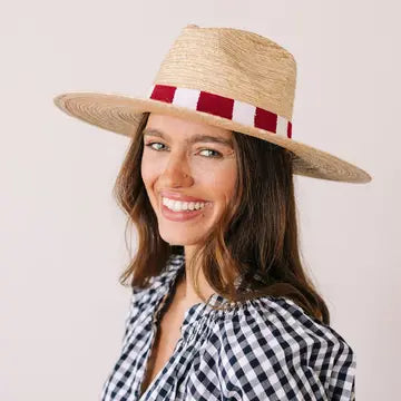 Maroon Palm Hat