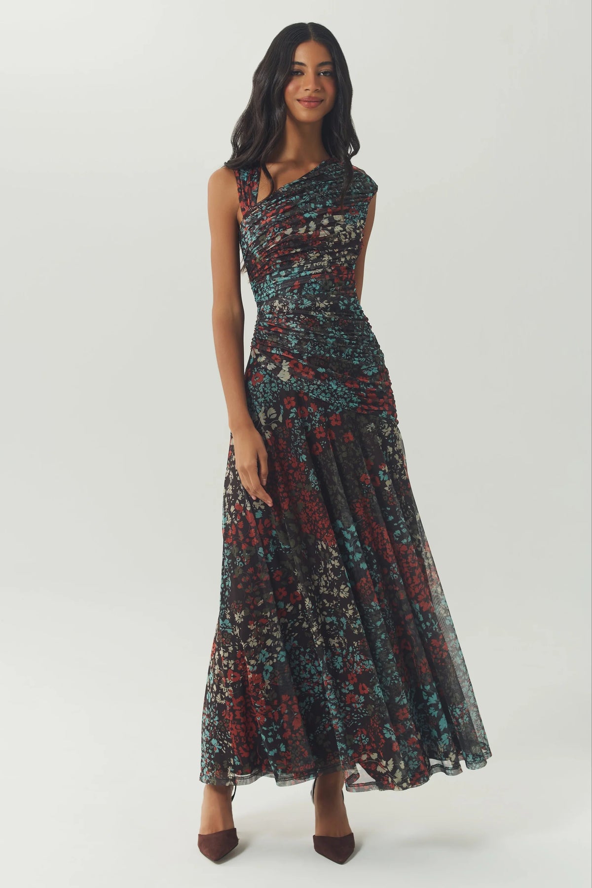HUTCH Brown/Multi Ester Dress