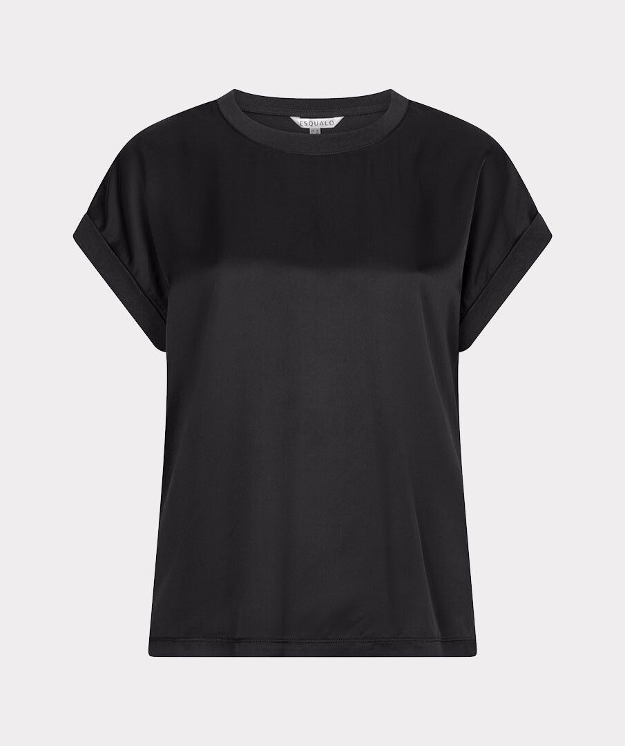 Maggie Black Silky Top