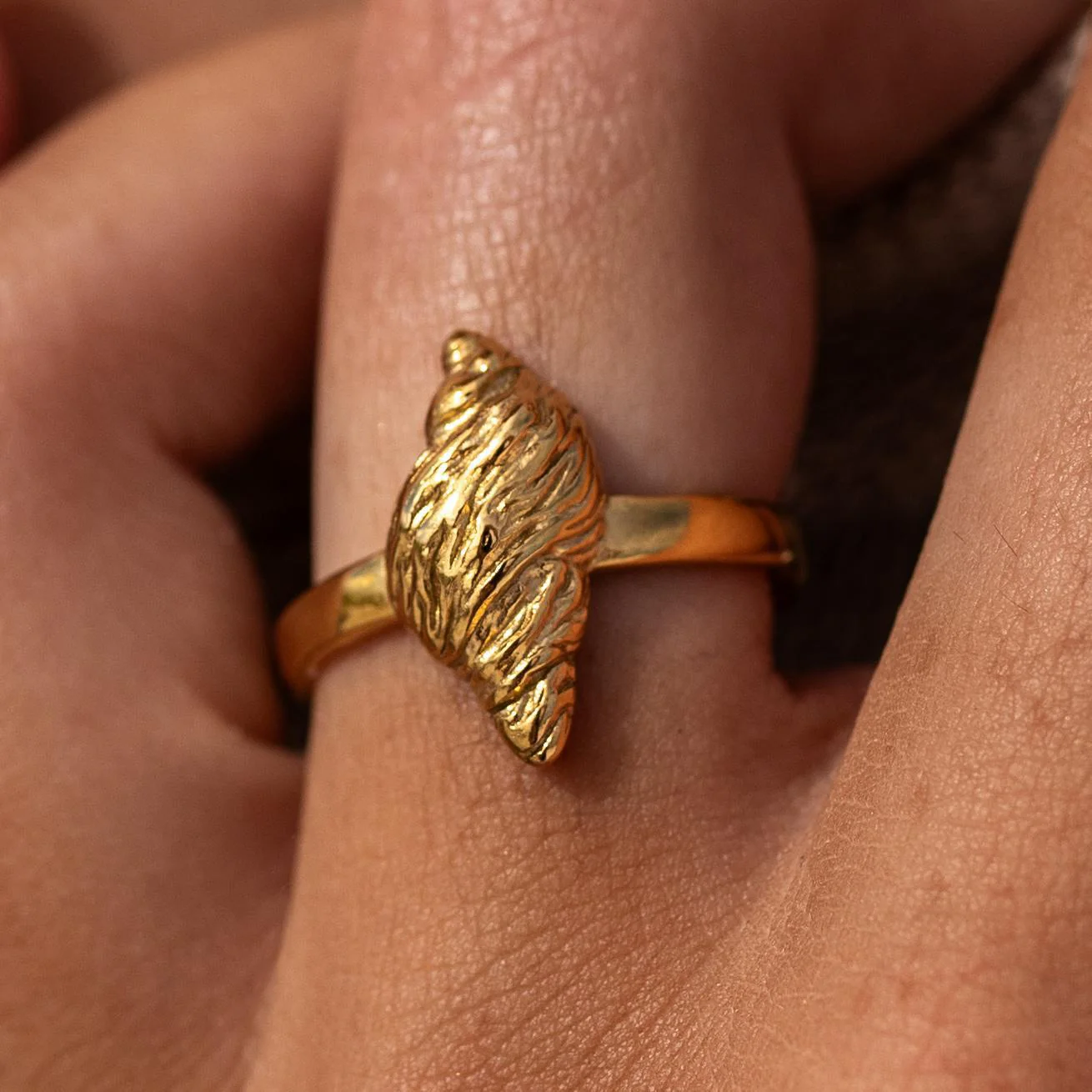 ALCO Conch Shell Gold Ring