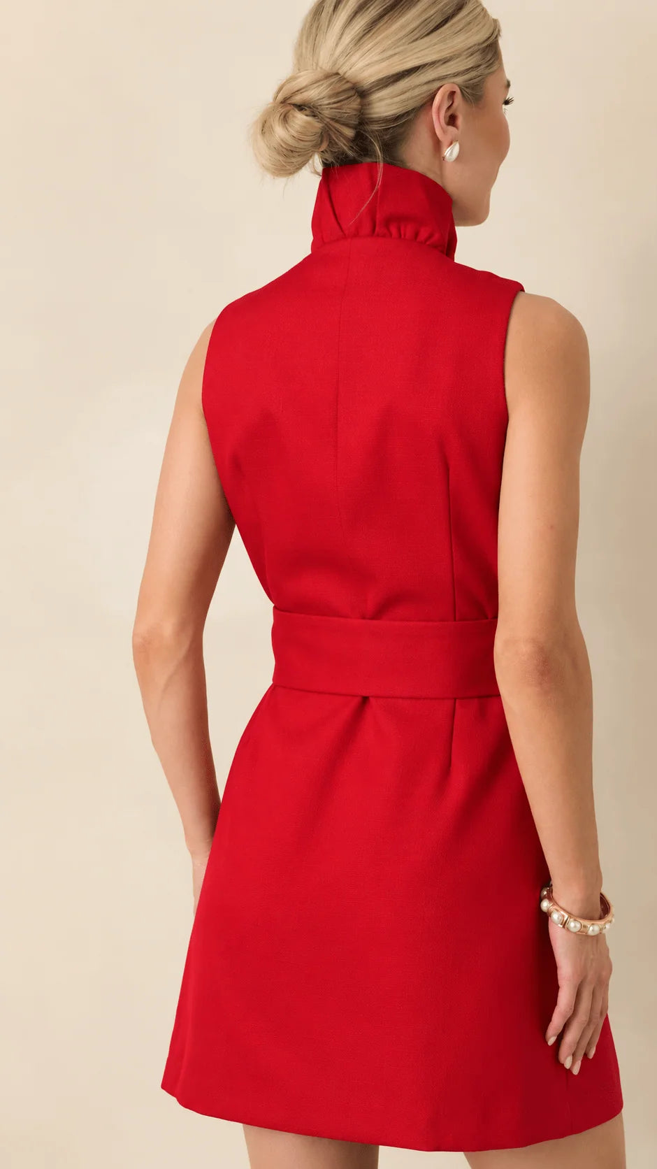 PROSPERINA Cranberry Red Lilly Dress