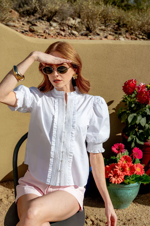 LOVE THE LABEL Zinny White Top