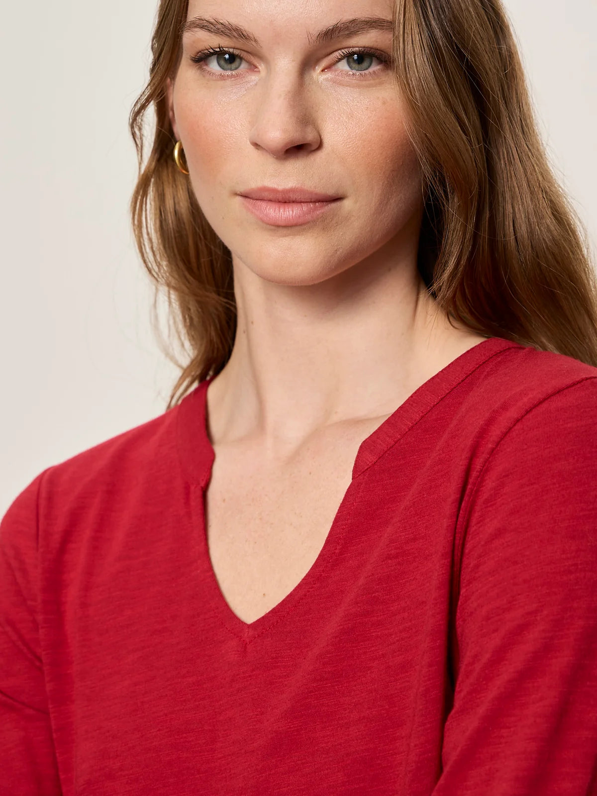 SANCTUARY Red Berry Dolce Notch T-Shirt