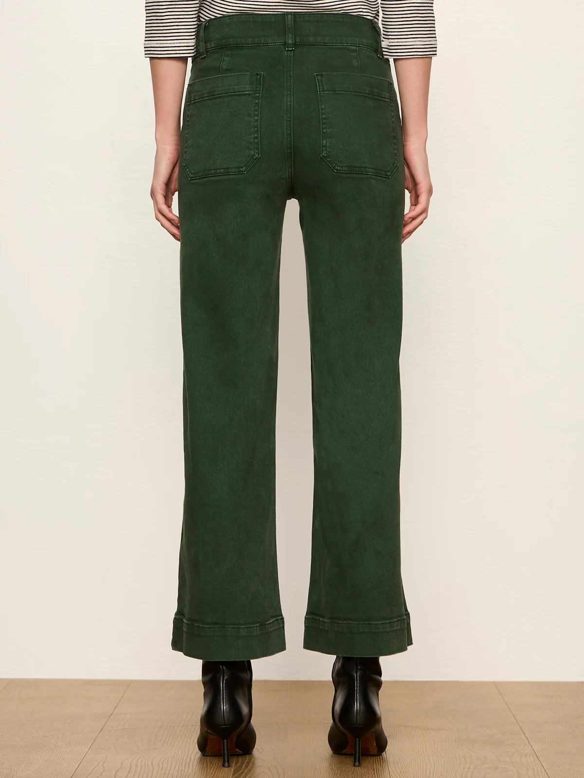SANCTUARY Washed Forest Chelsea Wide Leg Crop Jean