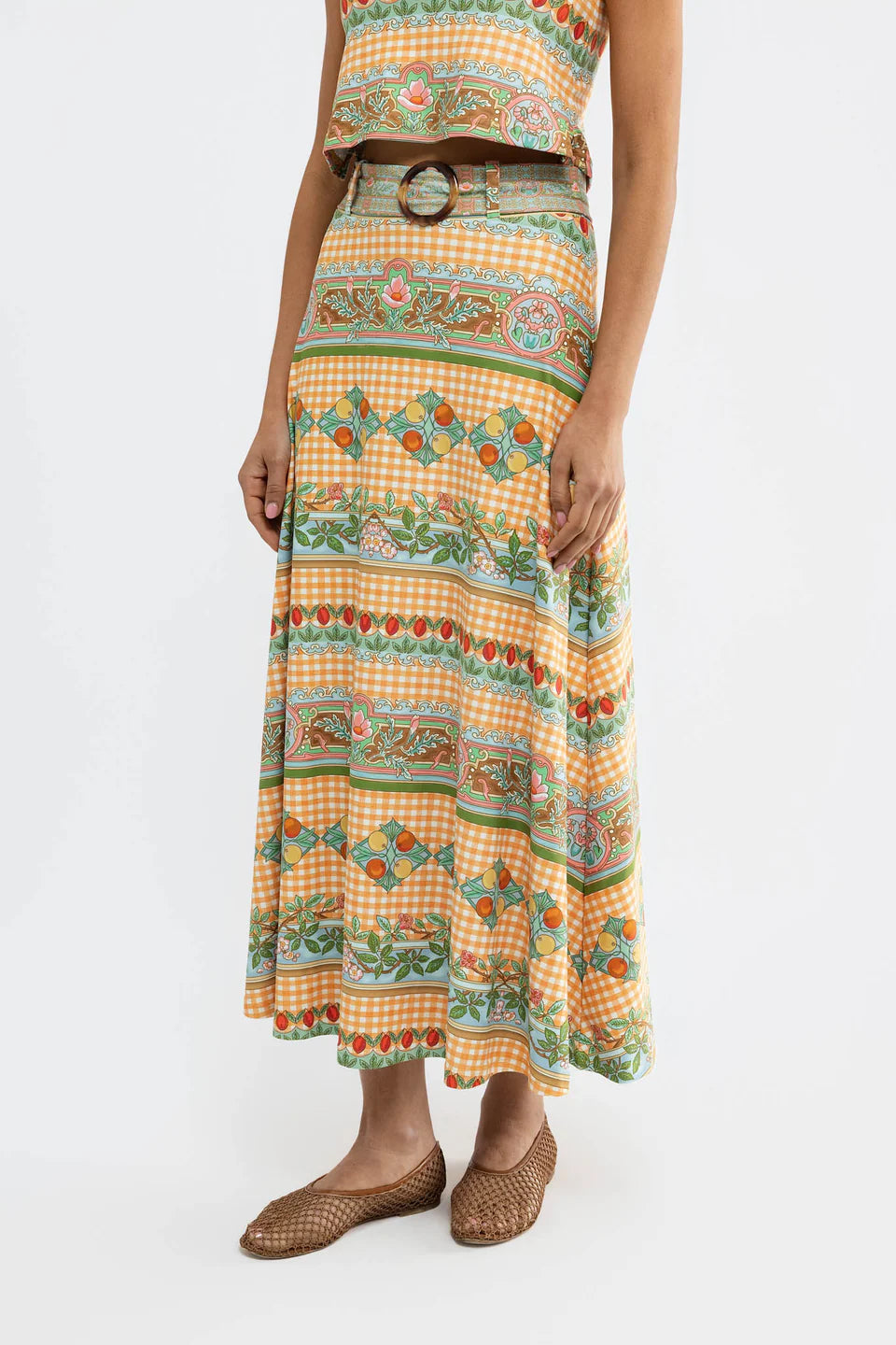 SMITH & QUINN Garden Gingham Bennett Skirt