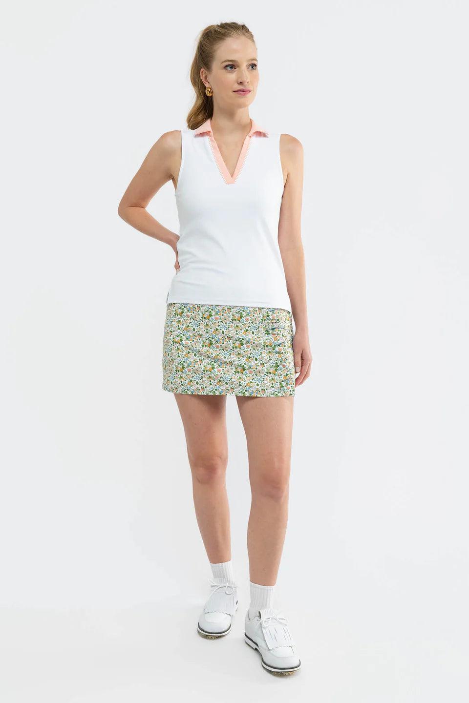 SMITH & QUINN White/Melon Jack Polo