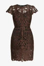 CABALLERO Chocolate/Black Vanna Dress