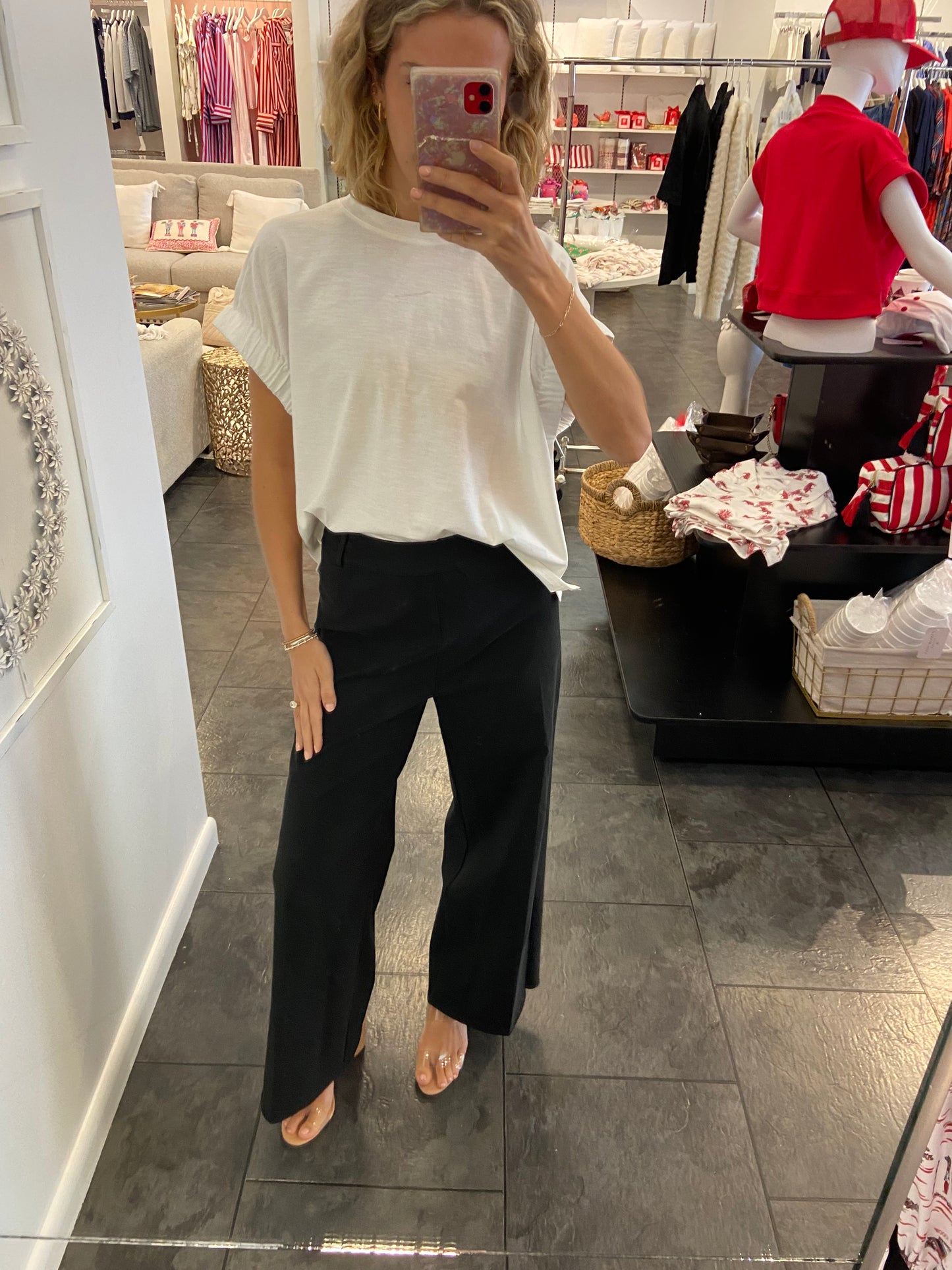 LYSSE Erin Hi Waist Wide Leg Denim BLack