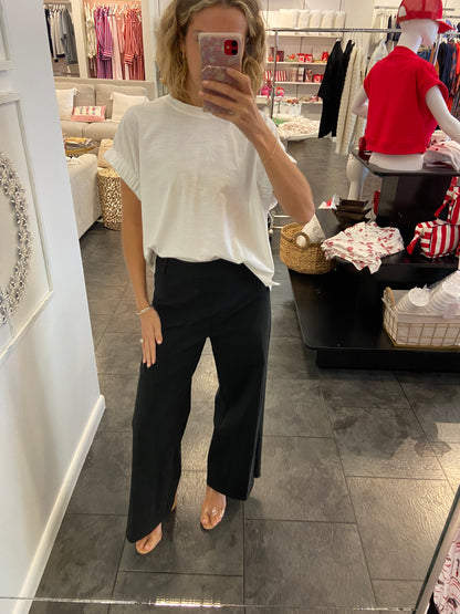 LYSSE Erin Hi Waist Wide Leg Denim BLack