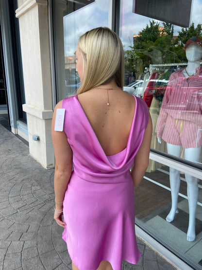 Chara Cowl Back Mini Dress
