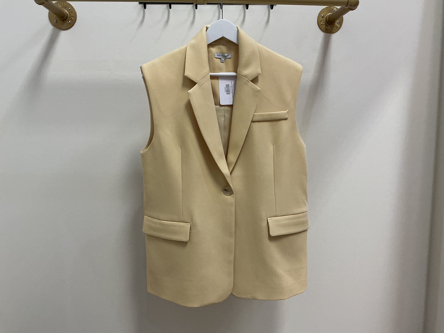 Sasha Yellow Sleeveless Vest