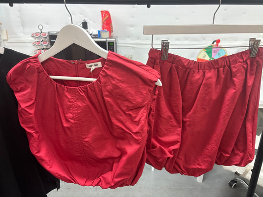 Stay & Play Crop Top and Bubble Skirt Set