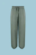 ASTRID Terra Light Green Silk Bomber Jacket and Pant