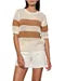SANCTUARY Tan Beachside Openwork Tee