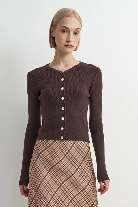 ASTRID Timeless Cardi - Brown