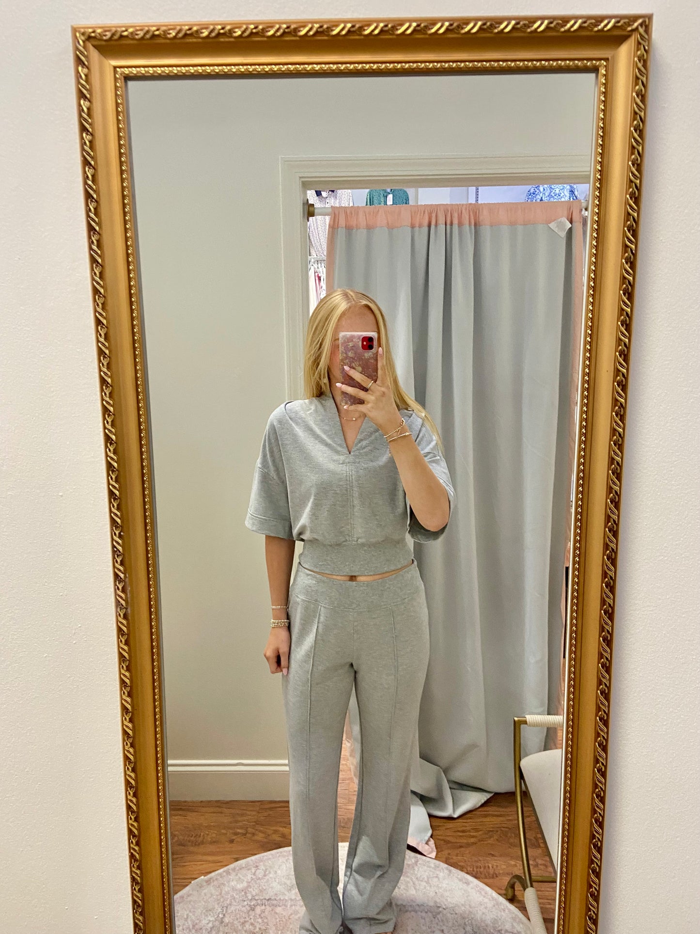 Brynn Grey Pullover and Pants Set