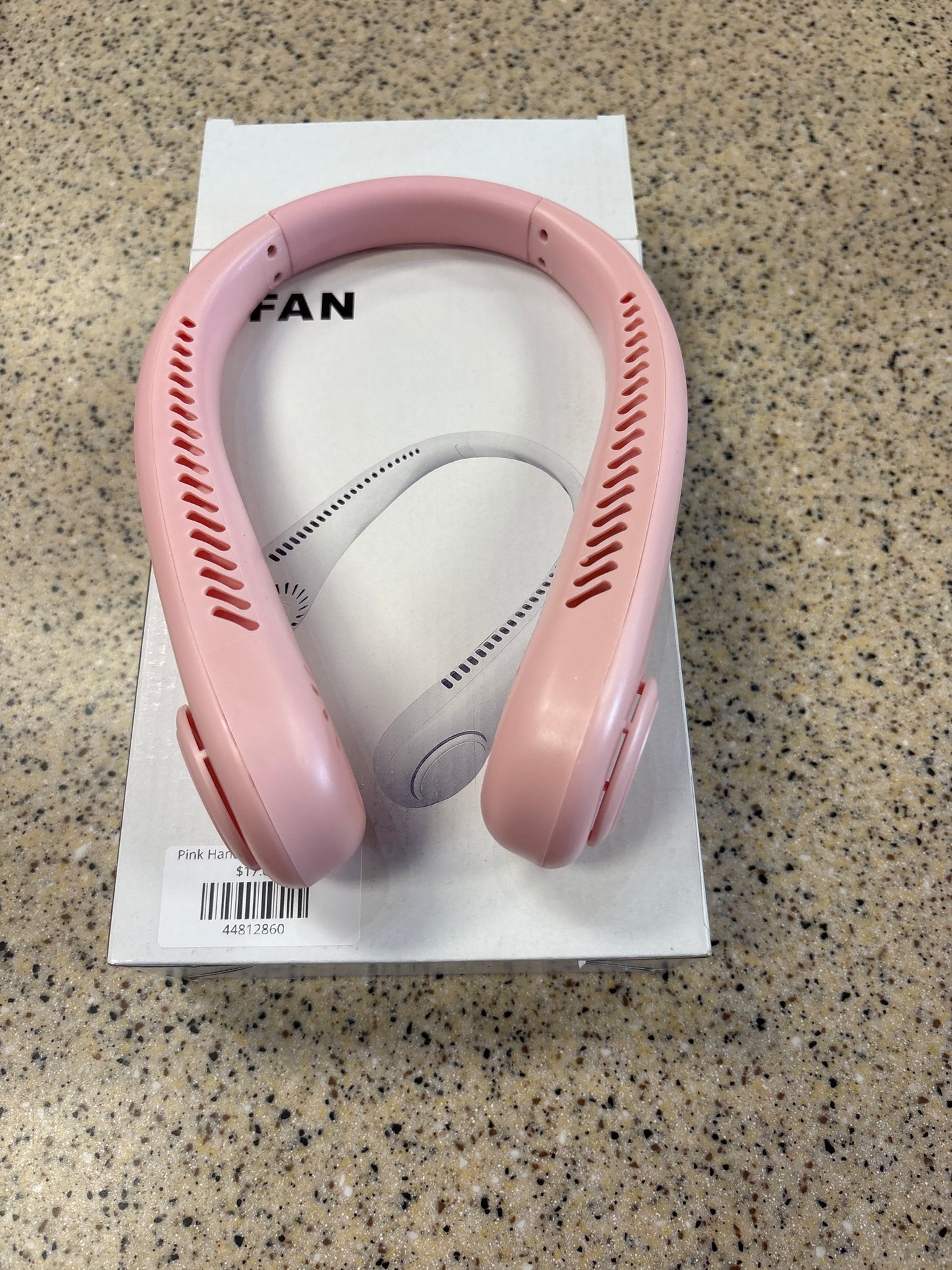 Pink Hands Free Neck Fan