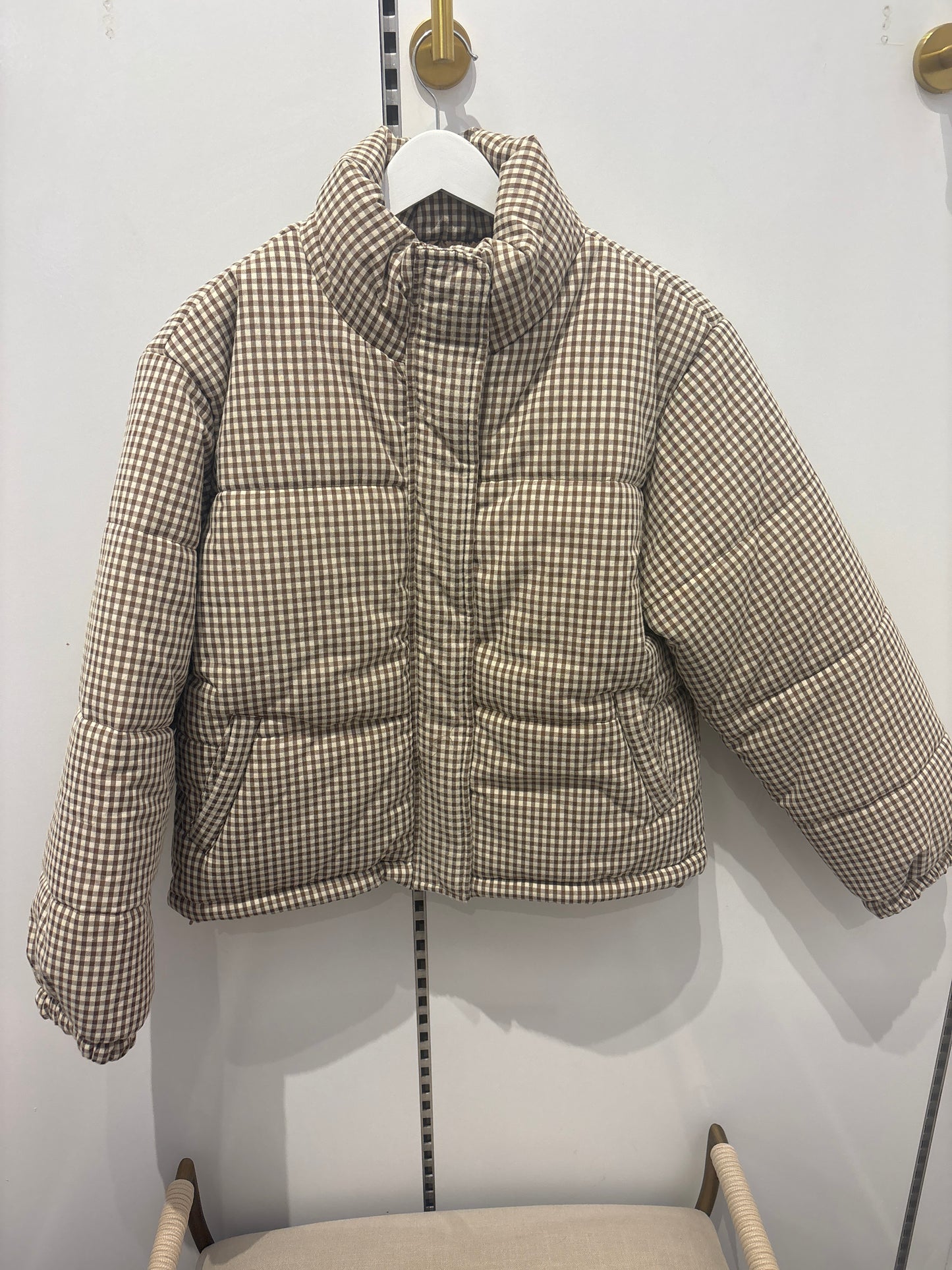 Ginny Gingham Puffer Jacket