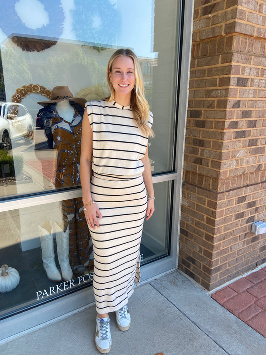 Elam Strip Skirt Set