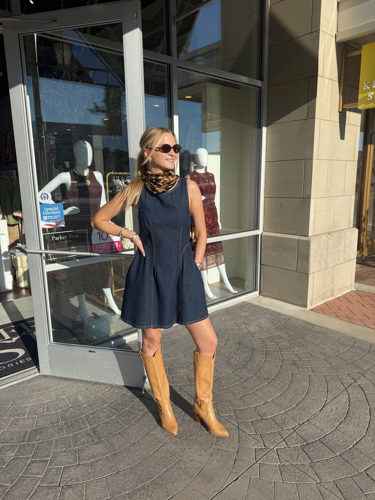 SUNDAYS Dark Denim Mini Rae Dress