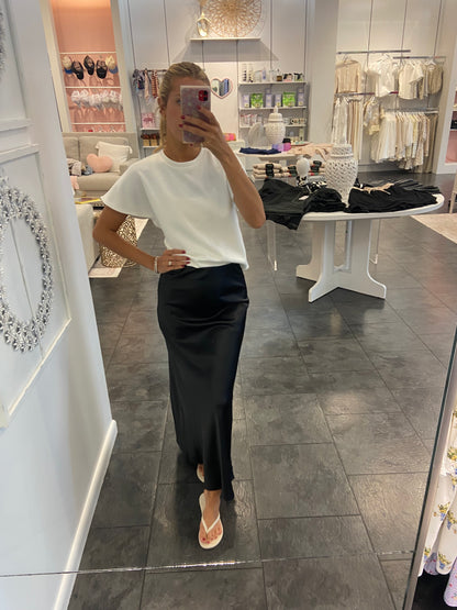 The Ava Black Maxi Skirt