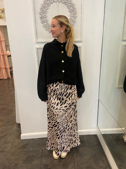 SANCTUARY Mother Leopard Maxi Skirt