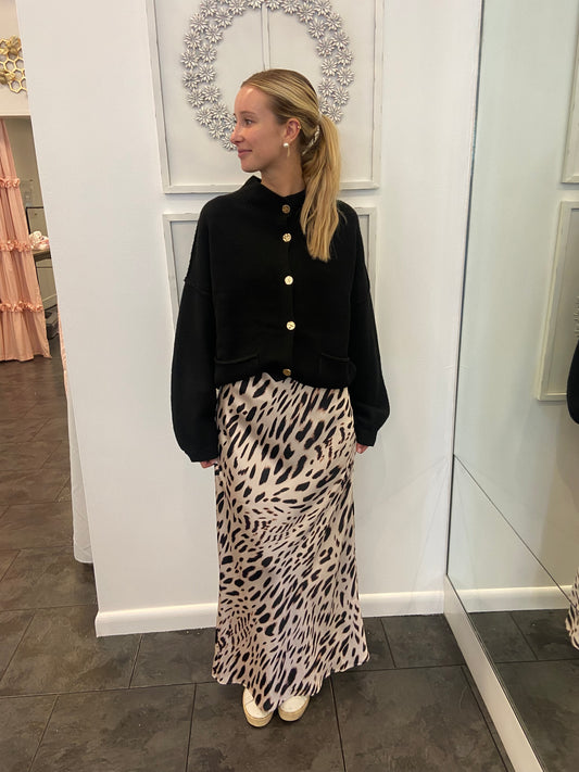 SANCTUARY Mother Leopard Maxi Skirt