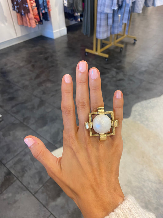 YOCHI Brooklyn Pearl Ring