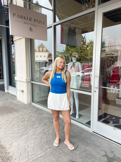 Lulu Mac Bright Blue Tank Top
