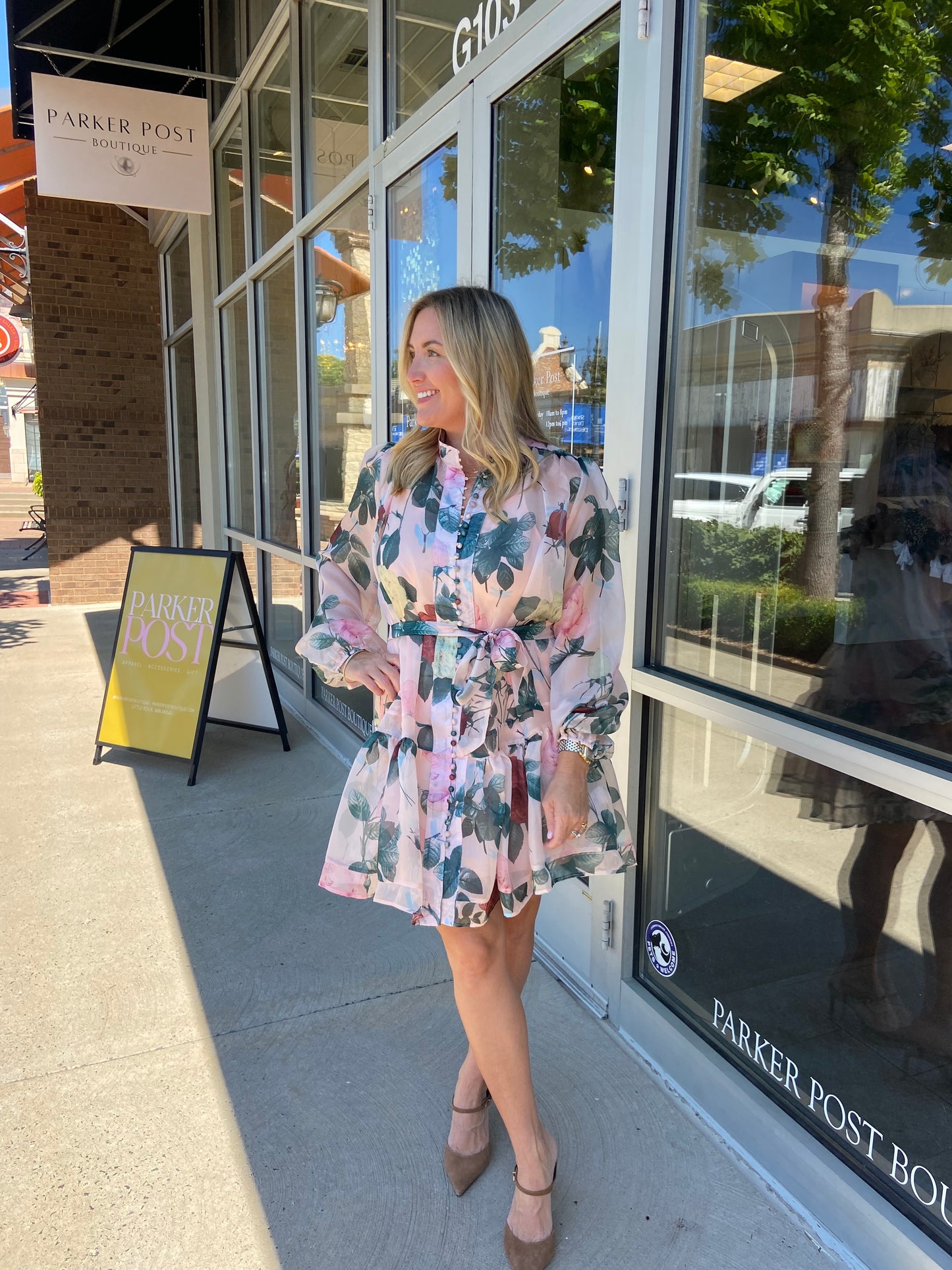 Floral Overlay Dress