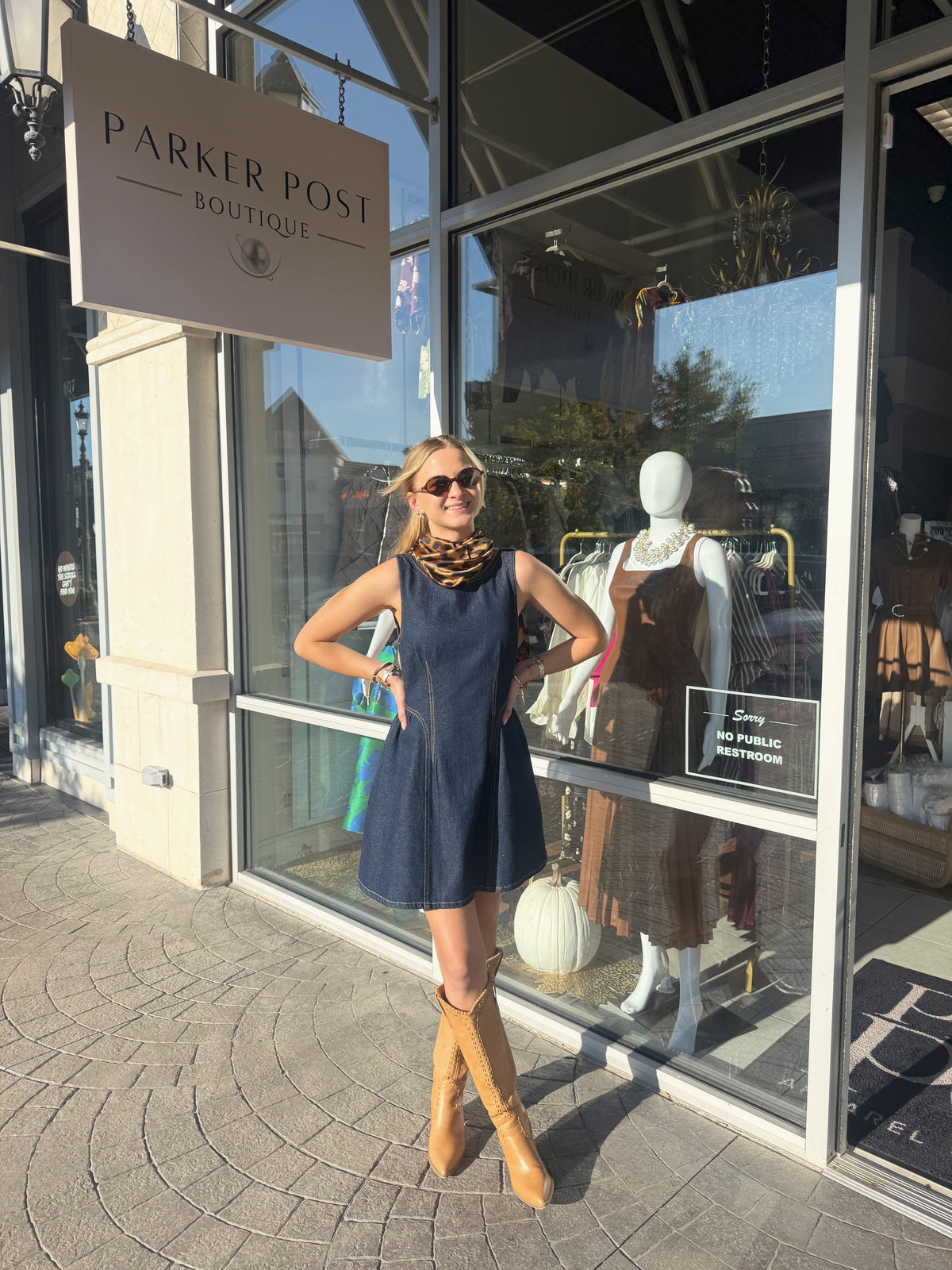 SUNDAYS Dark Denim Mini Rae Dress