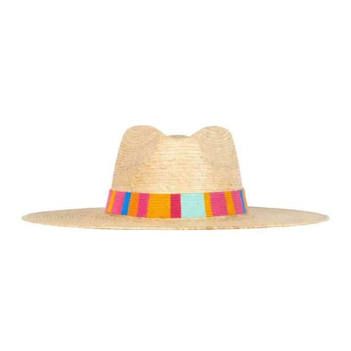 Marta Palm Hat - Rainbow