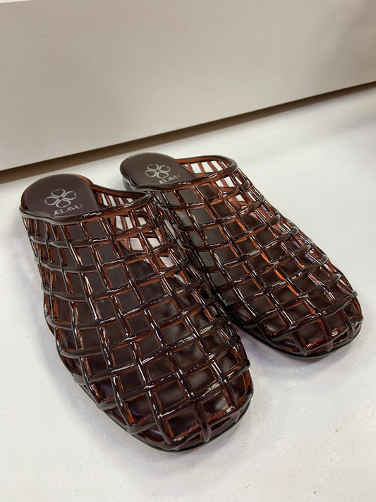 Dark Brown Jelly Mule Slide