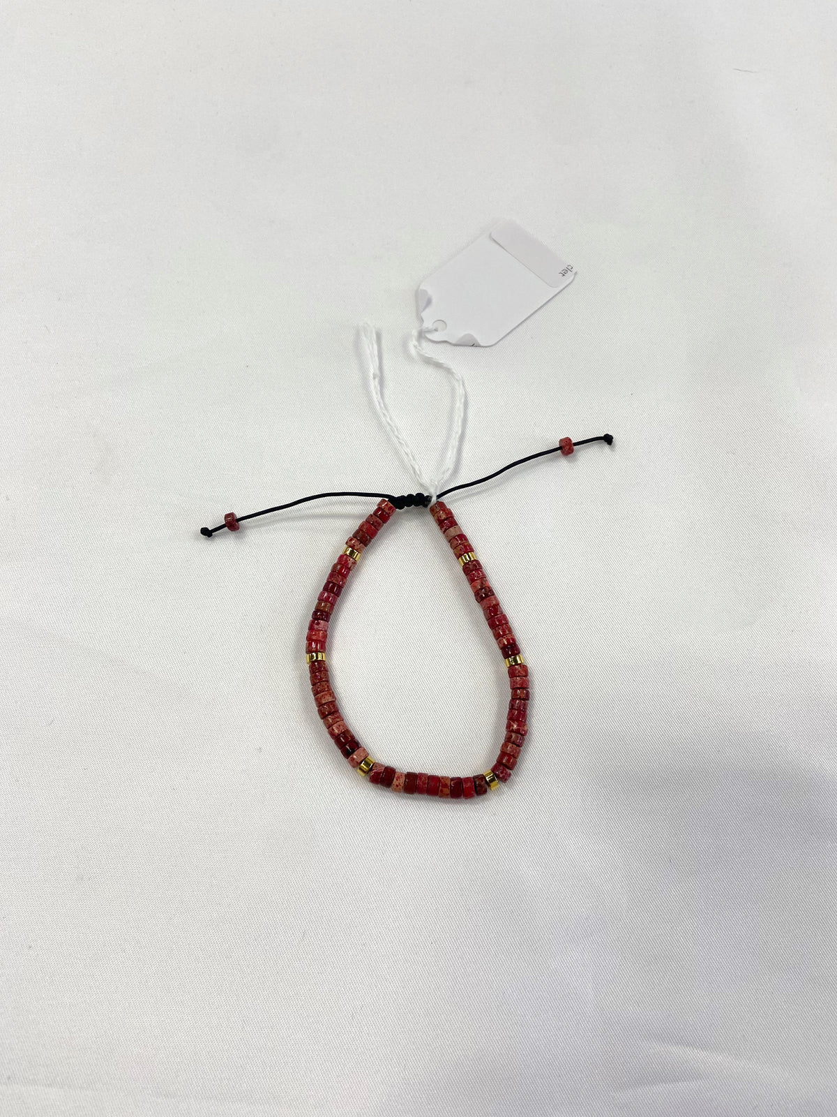 JENY BAKER Red Tile Bead Braclet