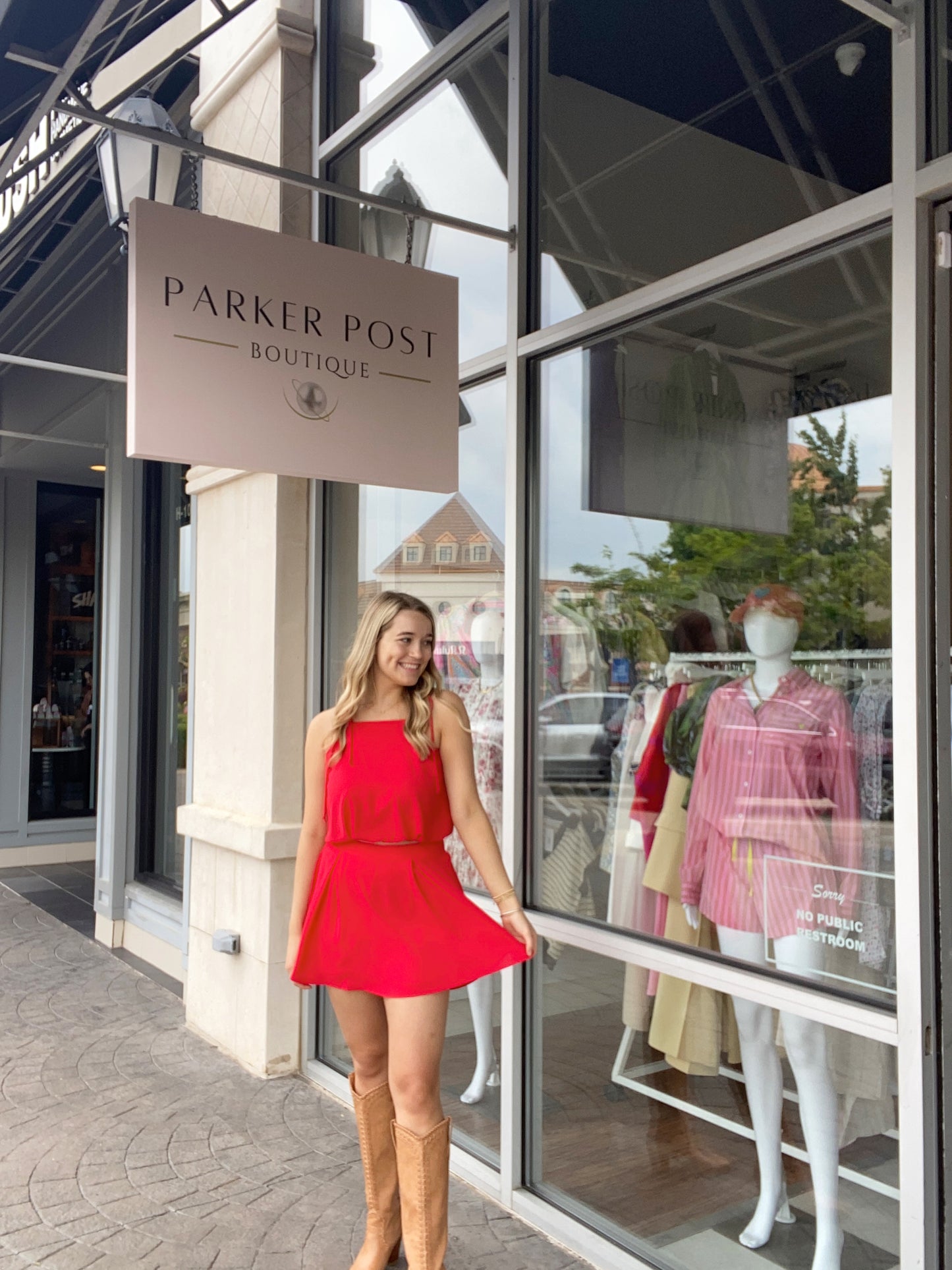 KLD Red 2 Piece Skort Set