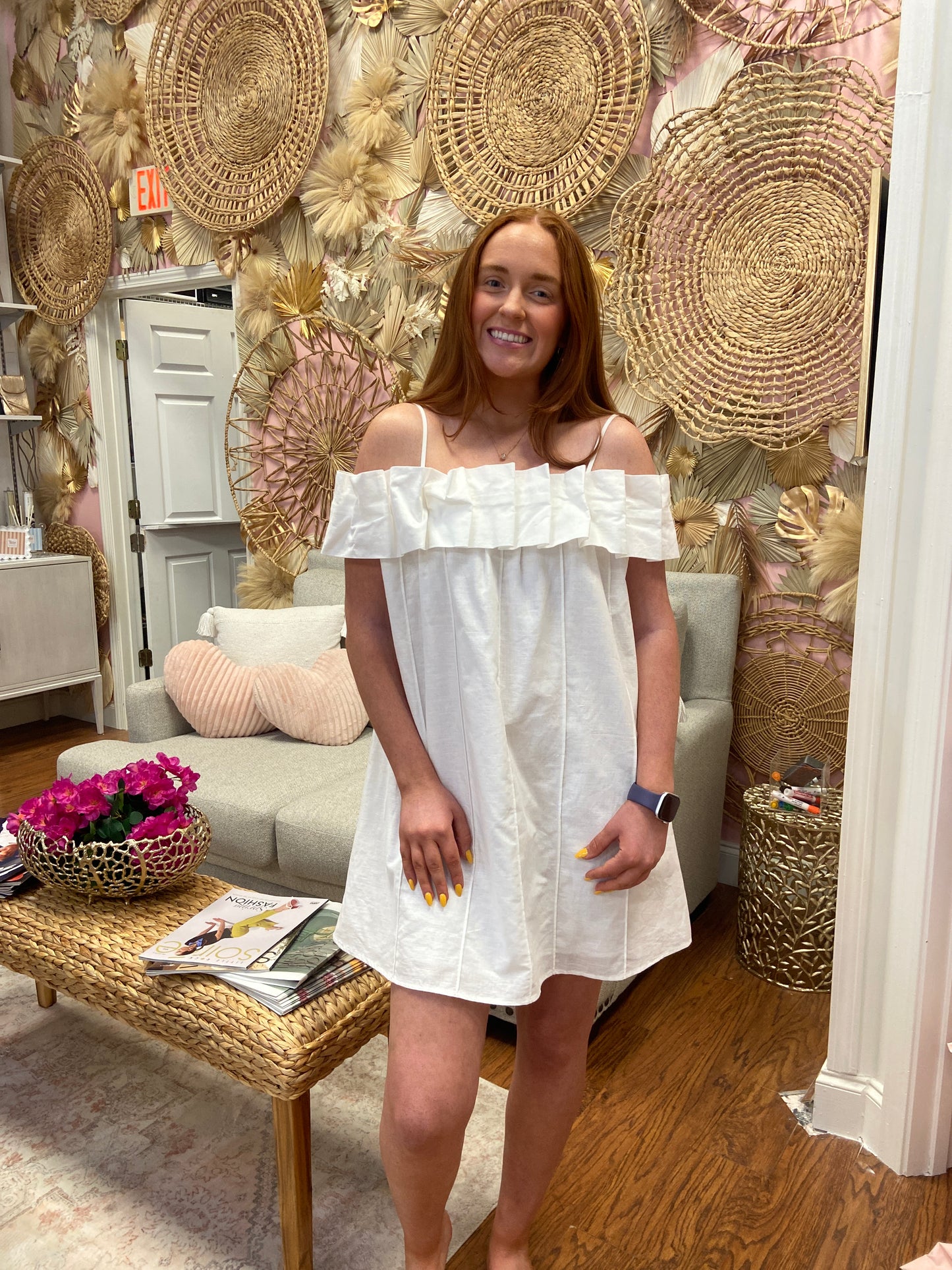 Marina Ruffle Mini Dress
