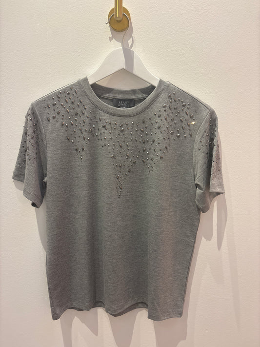 Malva Embellished Crew Nek Top