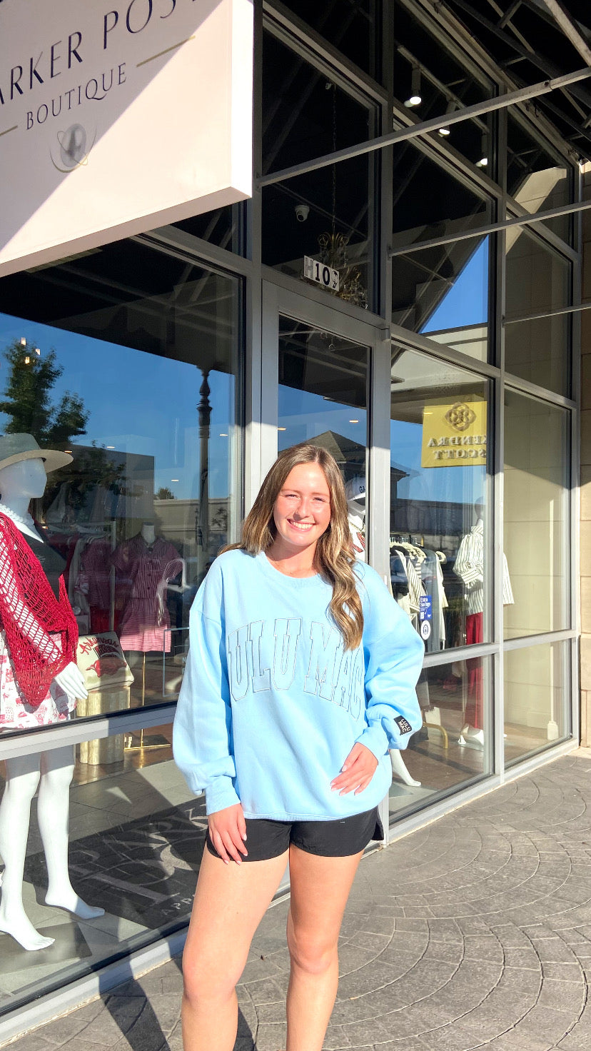 LULU MAC Light Blue with Light Blue Sweatshirt