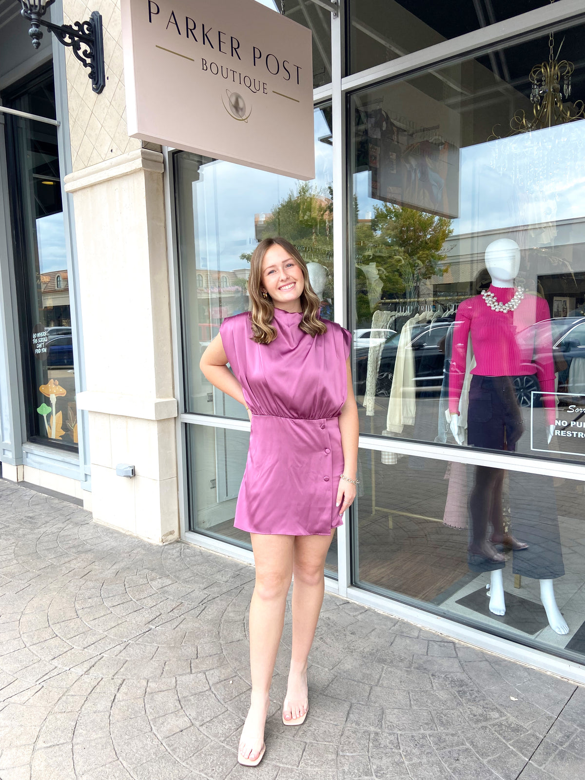 Murphy Satin Draped Romper