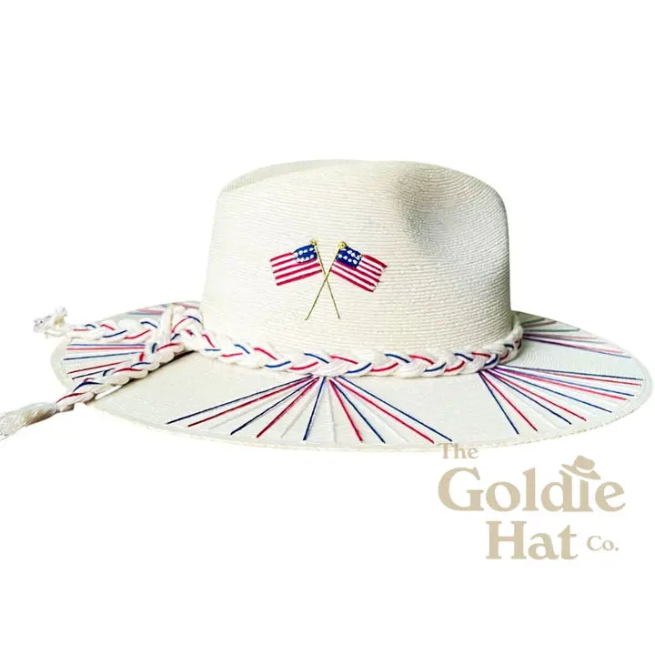 USA Natural Embroidered Hat