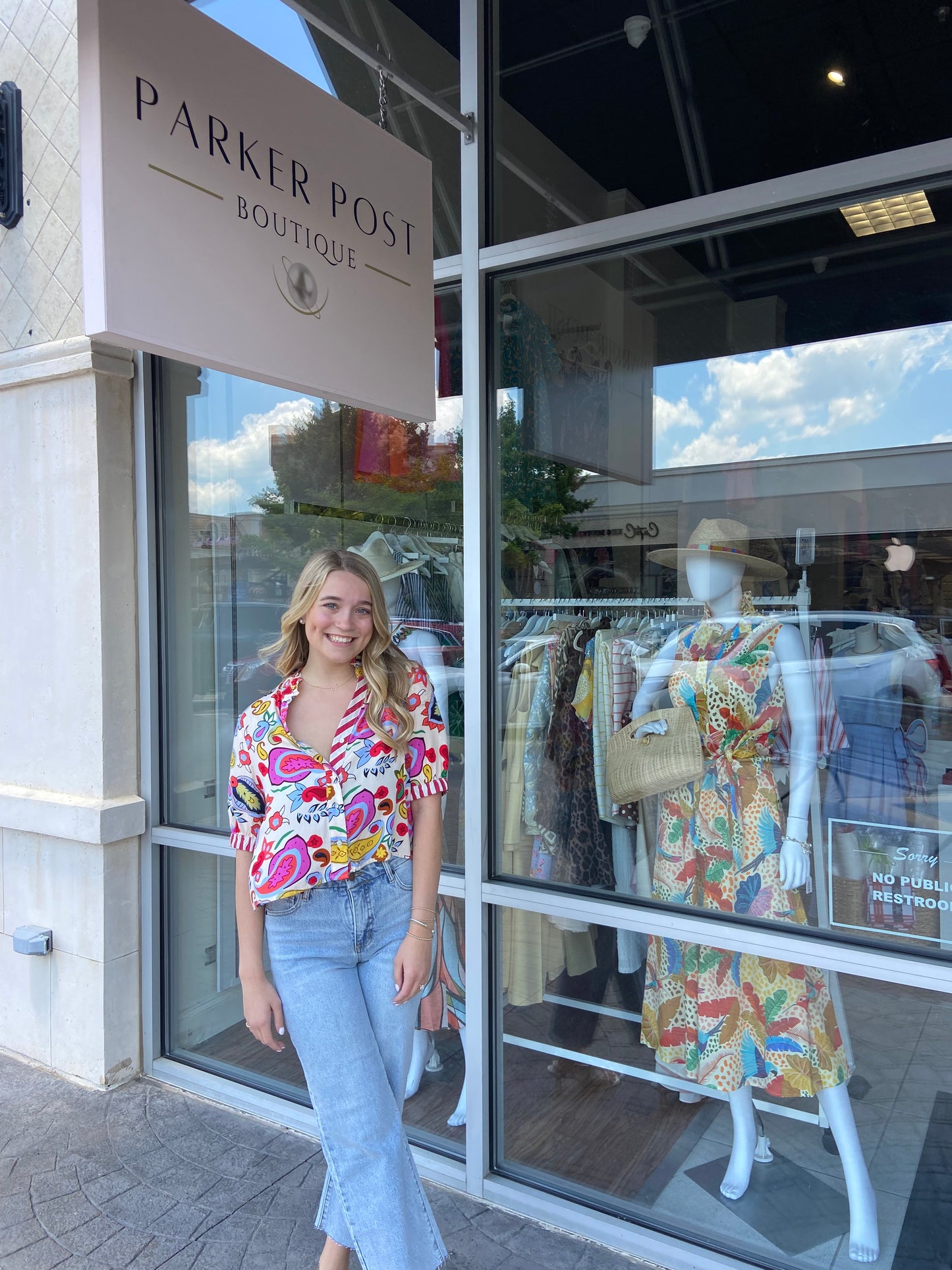 Helena Cream Multi Color Blouse